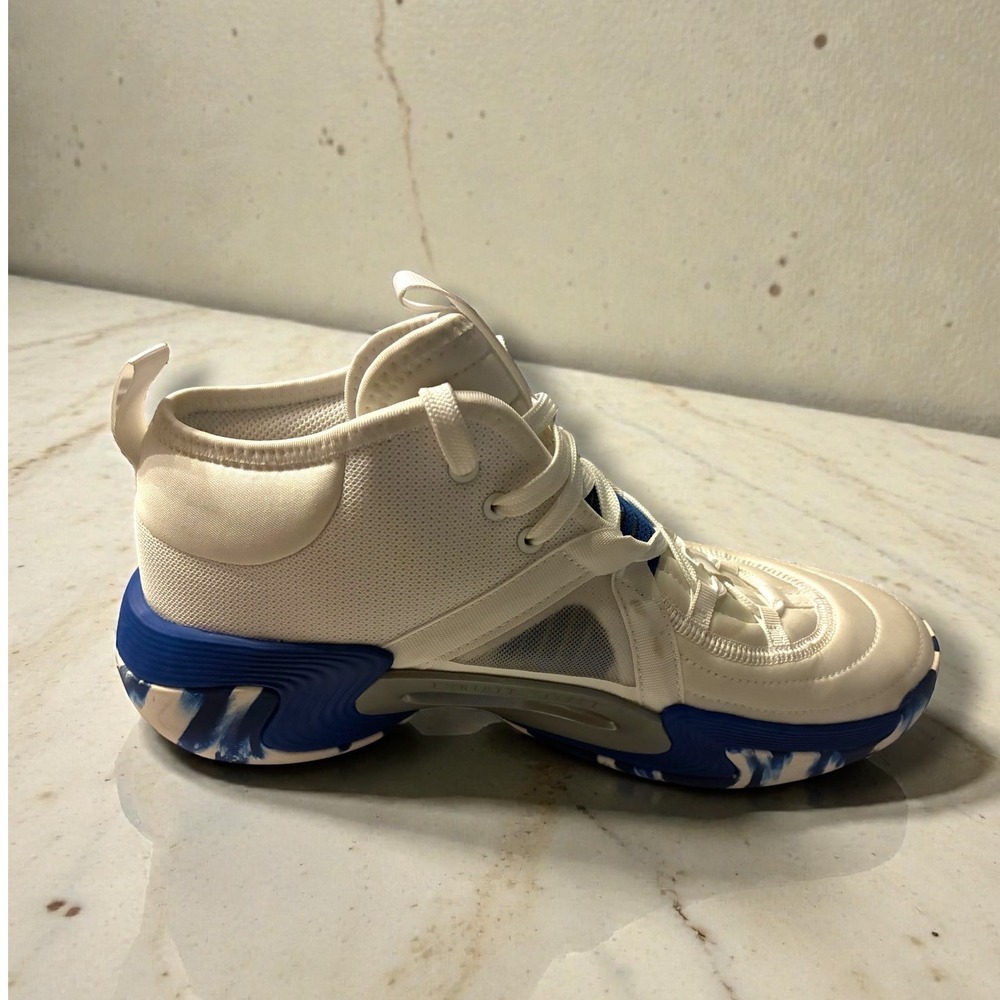 Adidas Exhibit Select Mid White Royal Blue Basketball Shoes Women 9.5 CLEAN - Picture 9 of 15